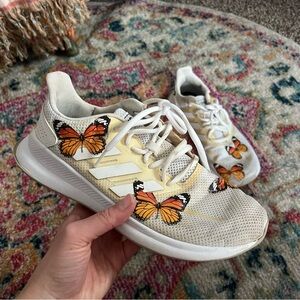 adidas Sneakers with Orange Butterflies